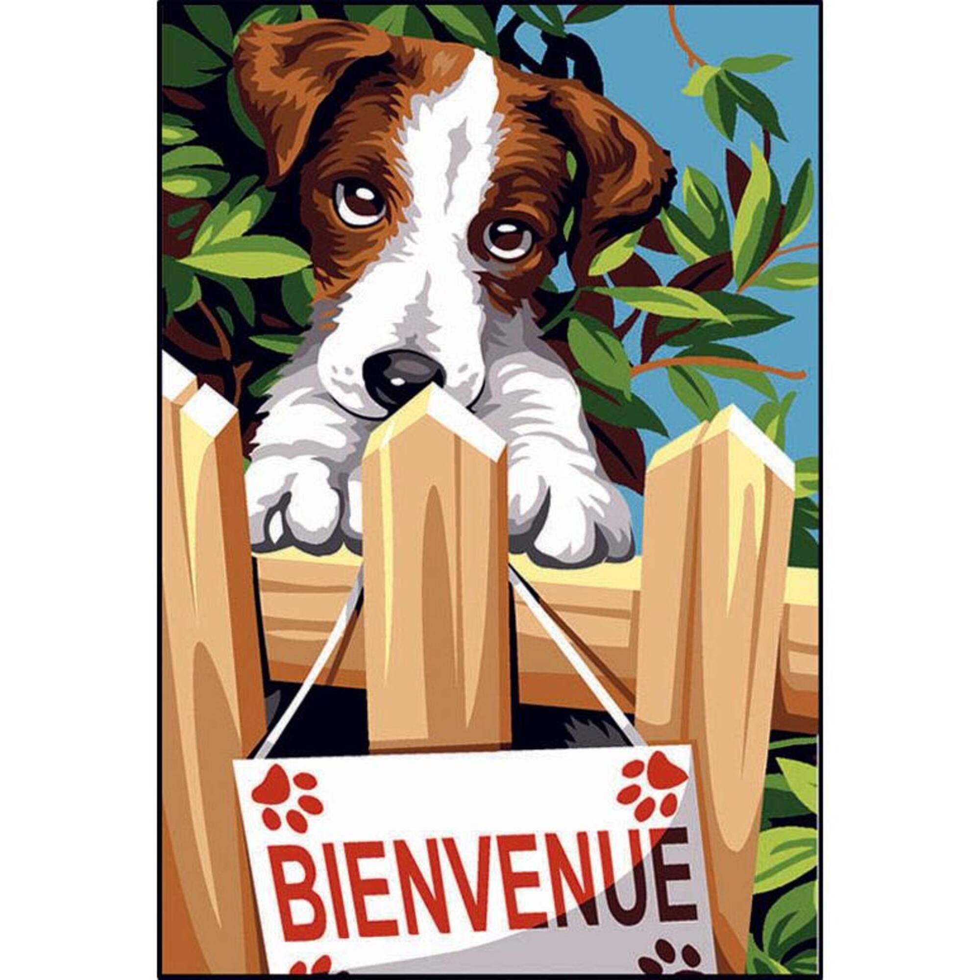 Gobelin Welcome Printed Tapestry Canvas